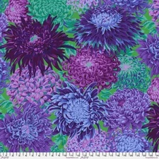 Free Spirit Kaffe Fassett Classics PWPJ041 Purple Chrysanthemum Cotton