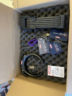 ABUS bike lock set (bordo granit xplus 6500 & pro shield 5755L X-plus & BLO BOS)