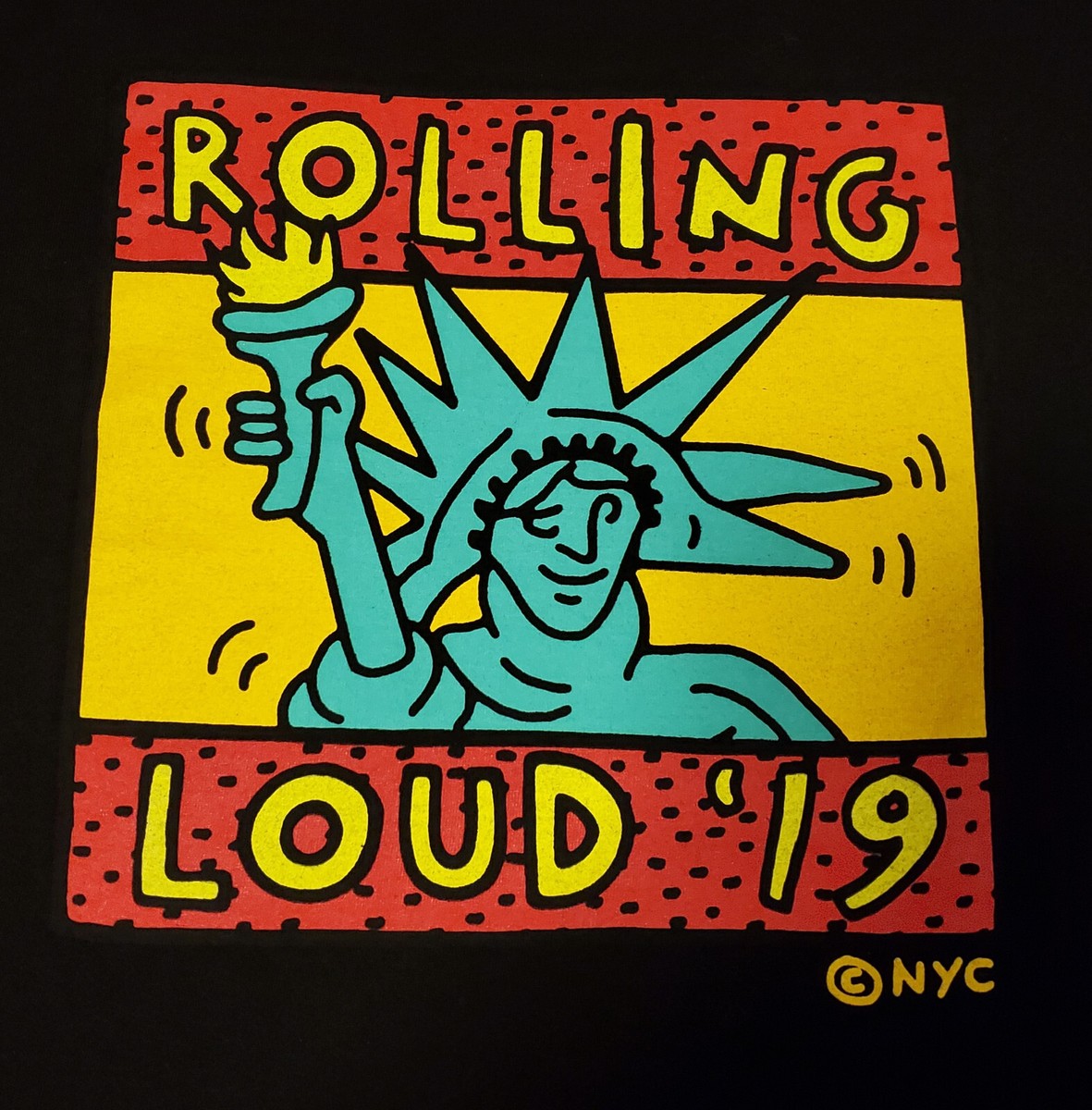ROLLING LOUD NYC 2019 Queens Long Sleeve T-Shirt XL Travis Scott