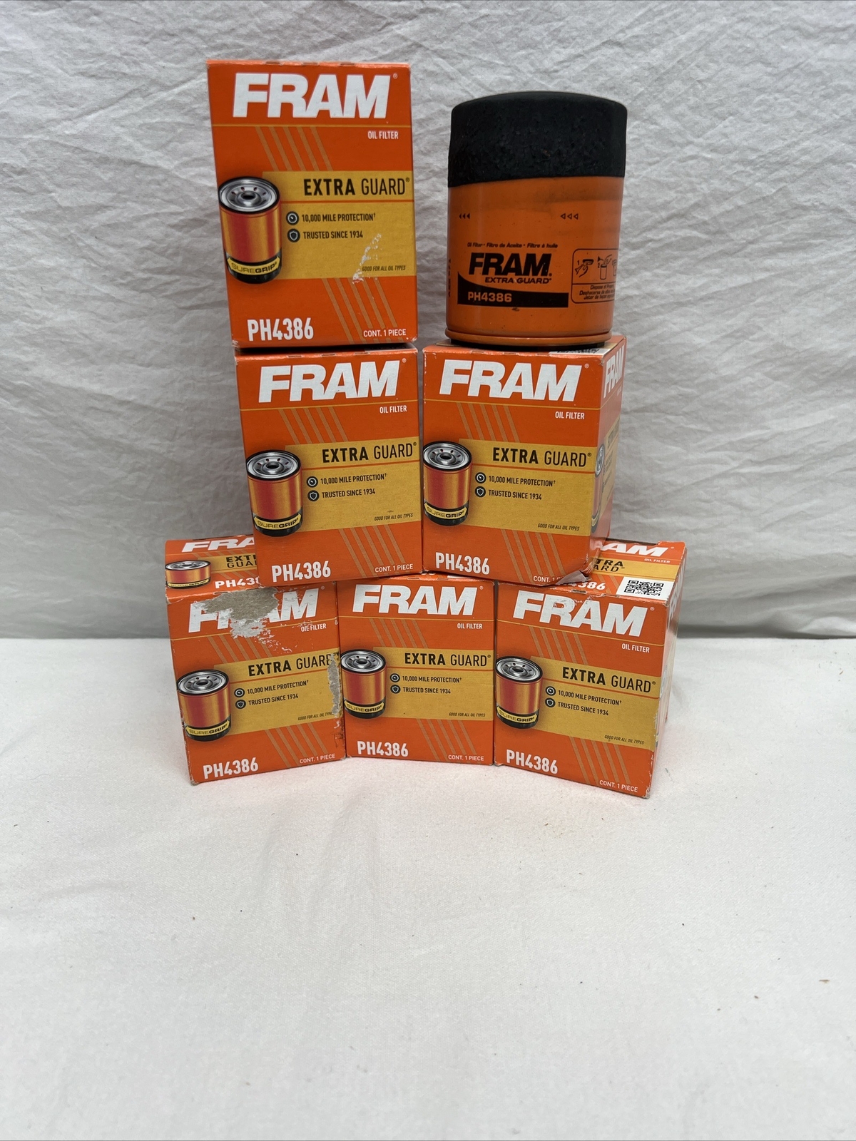 Fram Extra Guard PH4386 Oil Filter Lot Of 6