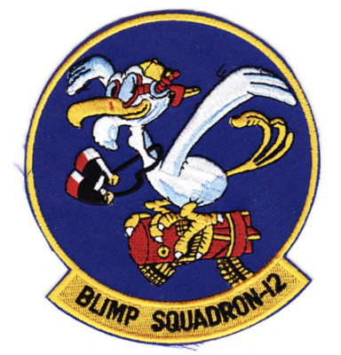 4.88'' NAVY ZP-12 BLIMP SQUADRON EMBROIDERED VEST JACKET  PATCH