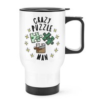 VerrüCkte Puzzle Mann Stars Reise Becher Tasse Mit Griff Lustig Spiele Dad