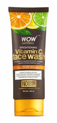 wow skin science brightening vitamin c face wash
