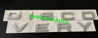 Matt Silver Car  Badge Sticker Decal Emblem For Discovery Sport