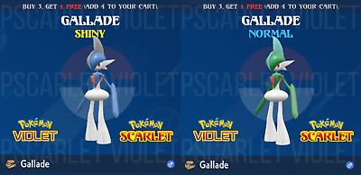 GARDEVOIR ⚡ POKEMON SCARLET VIOLET ⚡ SHINY/NORMAL ⚡ 6IV BATTLE READY VGC 23  ⚡