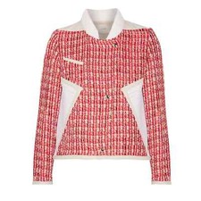 Iro Aubrey Tweed Biker Jacket Size F 38 Uk 10 Us 6 Seen On All Celebrities
