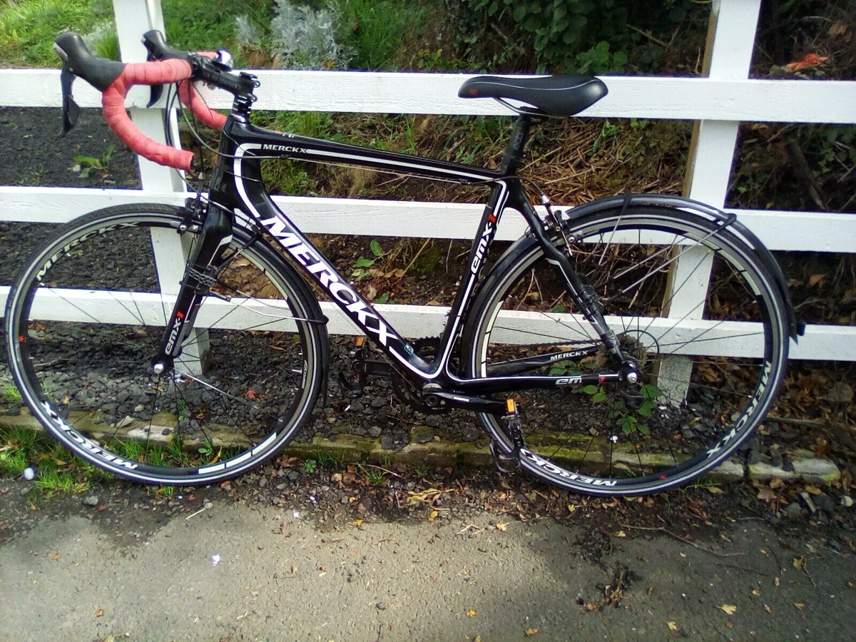 Eddy Merckx emx1 road bike, black, immaculate, carbon fibre frame, 