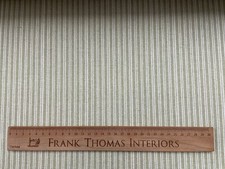 Richmond Stripe Fabric Linen GREEN Curtain Craft Blind Upholstery