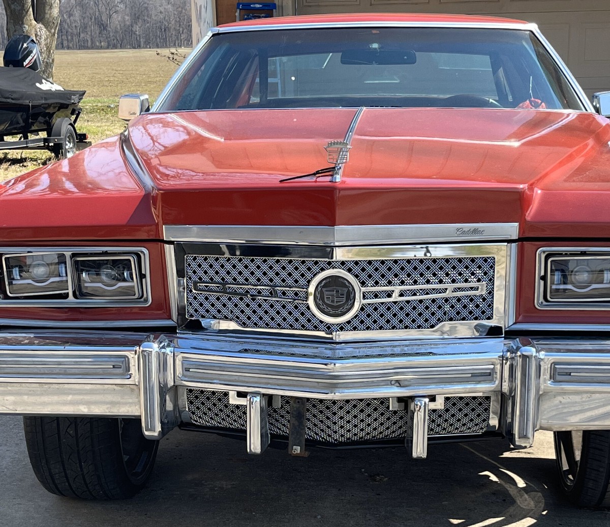 1974-1976 Cadillac Deville Chrome Grill Triple Weave Mesh Grille w