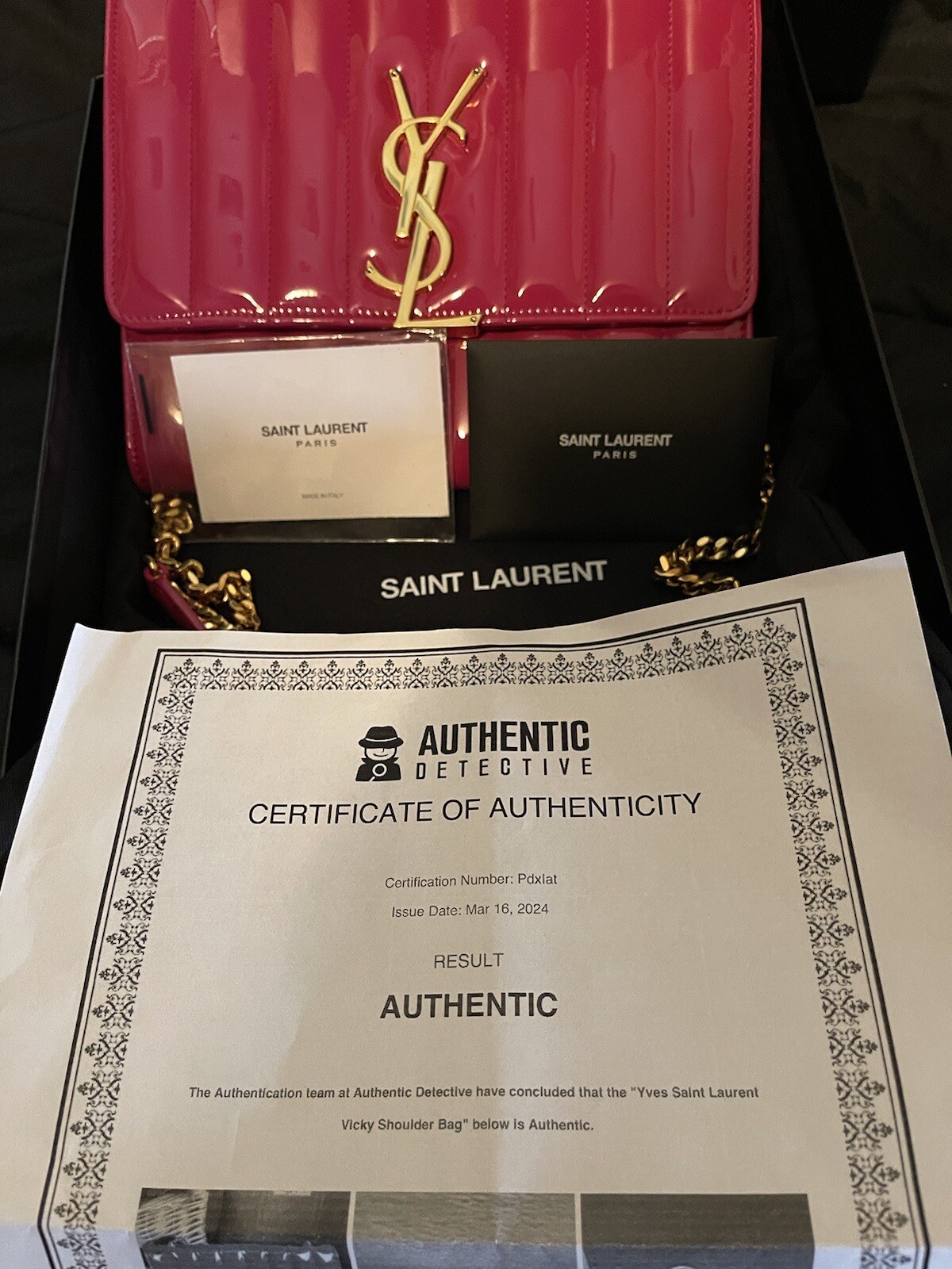 Borsa a tracolla Yves Saint Laurent rosa