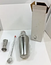 Cocktail Shaker Set ~ 3 piece Bar Tool Set With Easy to measure Jigger Bezrat