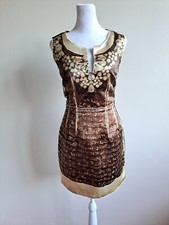 Dolce & Gabbana D&G Women's Brown Silk Dress Size 40