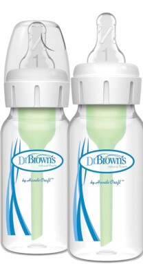 2 Pcs Dr. Brown's Anti-Colic Narrow Baby Bottle 4oz