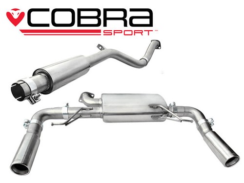 Cobra 2.5" Resonated Cat Back Exhaust for Renault Clio Sport 197 Mk3 (06-09) - 第 1/1 張圖片