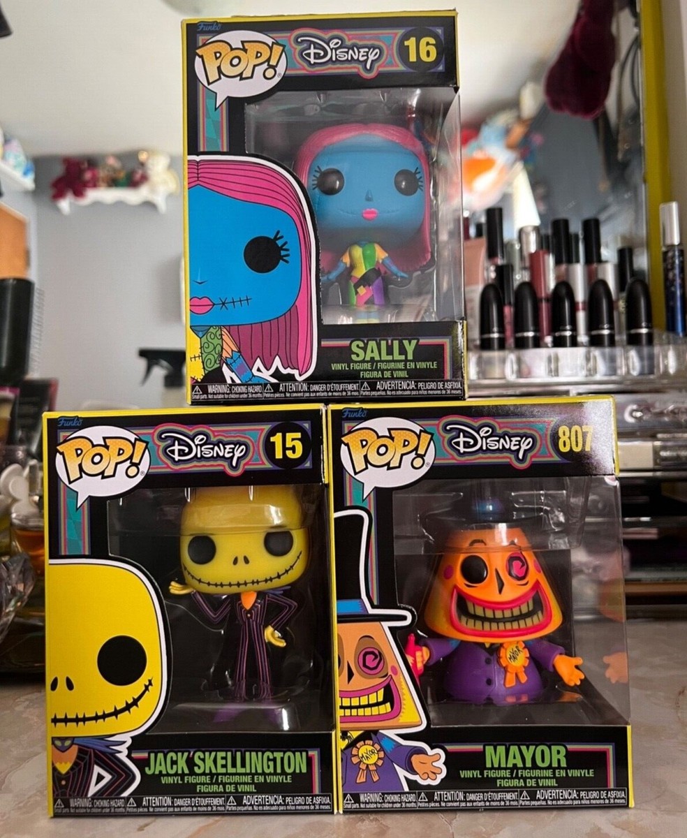 Funko Plush Set Of 4 Nightmare Before Christmas Blacklight - Jack, Sally, Oogie Boogie & Zero - View #10