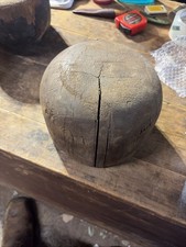 Vintage/Antique  Hat Mold Millinery Hat Wood Block Form