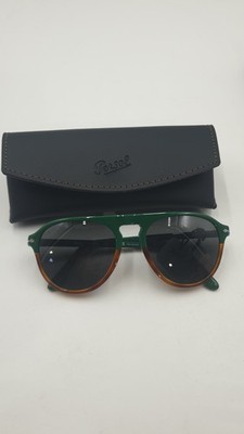 Persol 3302-S 1175/48 55 19 145 Sonnenbrille Green Amber/ Polarized Black