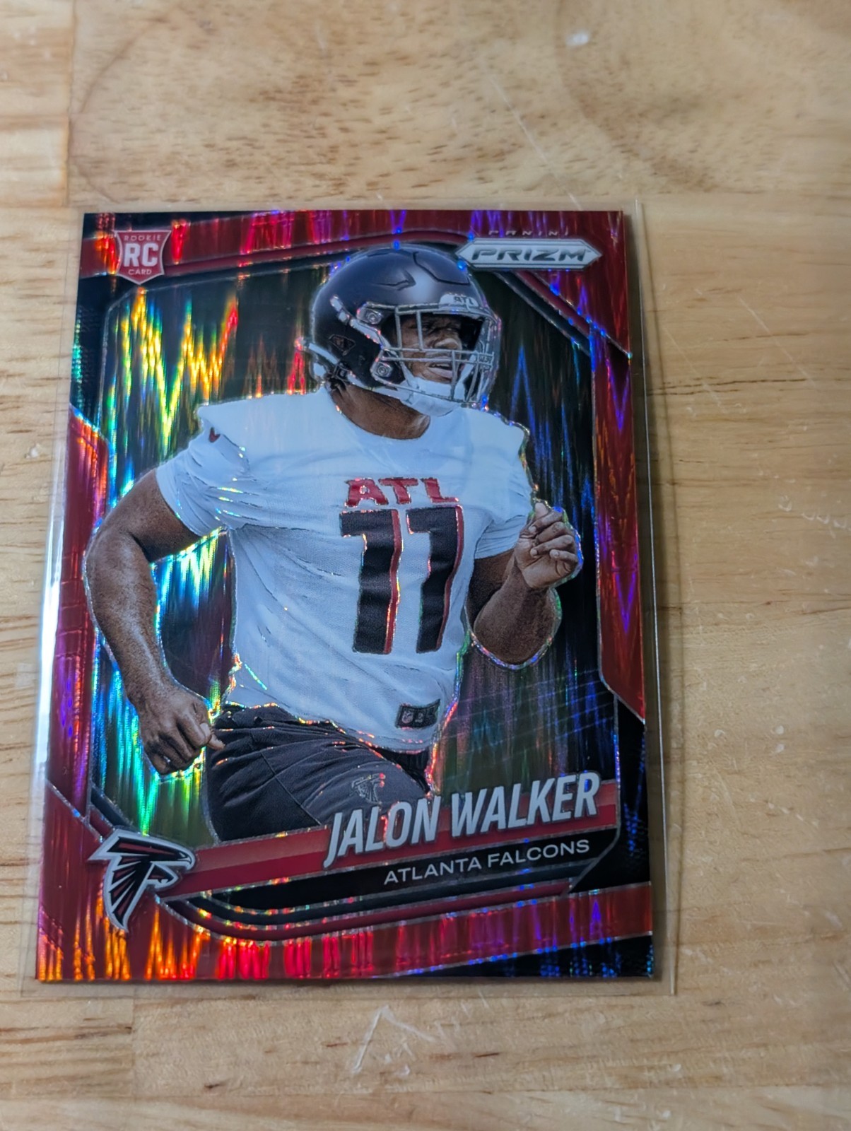 2025 Panini Prizm - Rookies Jalon Walker #398 Red Flash Prizm SP (RC)