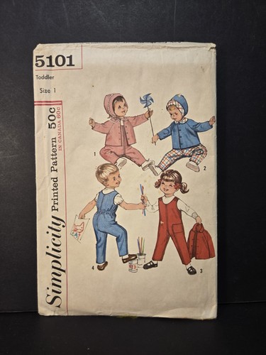 Vintage Simplicity Schnittmuster Kleinkind Größe 1 - verfügbare Stücke siehe Bilder! - Bild 1 von 9