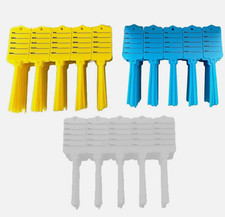 200Pcs Car Key Tags Multi Purpose Self Tie To Identify Your Vehicles Colours UK