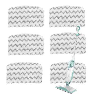 Yydslee 6er Pack Ersatz Steam S1000UK / S2001UK Pads - 6er Pack, White Stripes