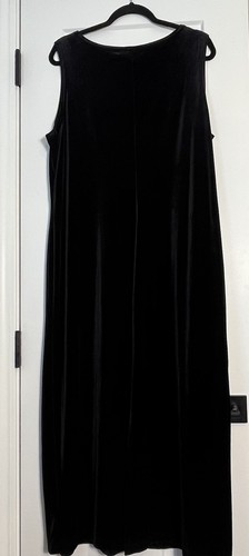Vintage Ronni Nicole Samt langes Kleid schwarz 90er Y2K Whimsy Goth Fee Grunge XL - Bild 2 von 8