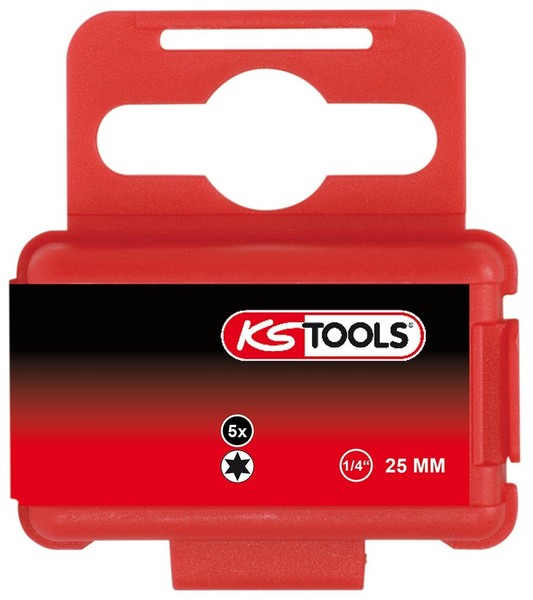 "Ks Tools 1/4\" Torsionpower Bit Torx, 25Mm, T25, 5Er Pack"-image
