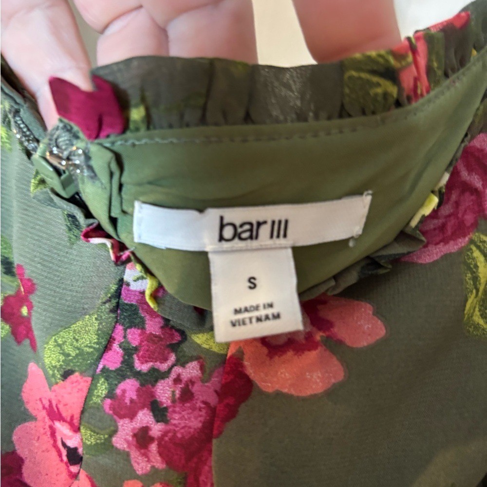 Bar III Women's Printed Bustier Side-Slit Maxi Dress