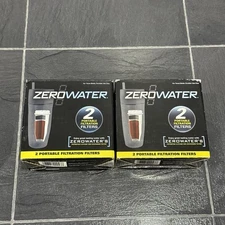 ZeroWater 5-Stage Portable Filtration Replacement Water Filters 2 Packs 4 Total