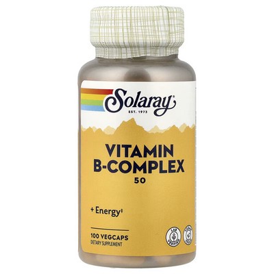 2 X Solaray, Vitamin B-Complex , 50 mg, 100 VegCaps
