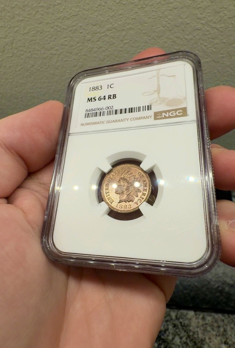 ★*★chi-ka★*★ 1883 BU Indian Head Cent ~ NGC MS64RB ~ Super PQ with Flashy
