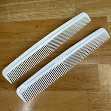 Vintage Prop Goody White Comb 7.5 Inches Styling Comb Fine To Medium Teeth Read