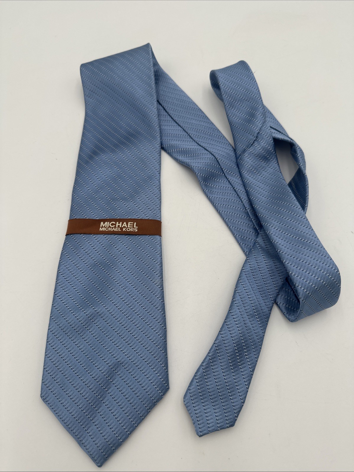 MICHAEL KORS MK Blue Pattern Neck Tie Classic Length 57
