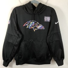 Nike Baltimore Ravens NFL Nike Crucial Catch Hoodie Sweatshirt Men s Sz M Black