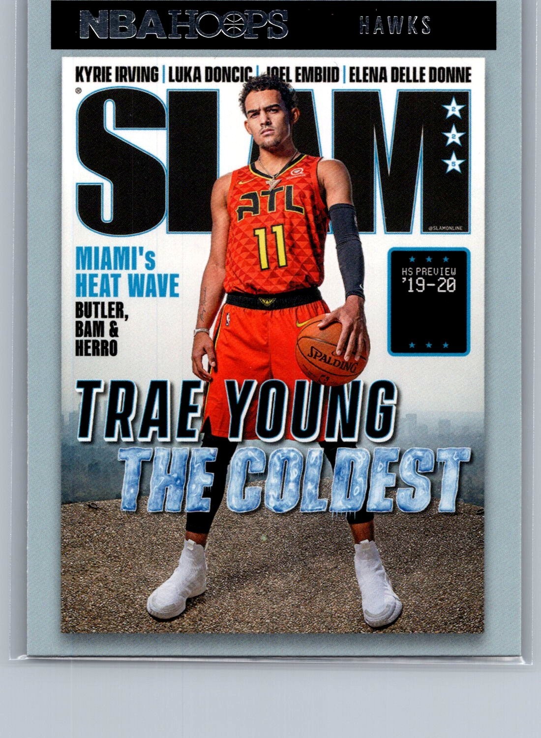 2020-21 Panini NBA Hoops Slam Trae Young #6 Winter The Coldest Atlanta Hawks -NM