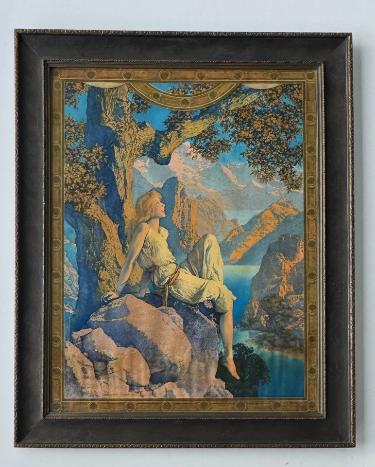 Maxfield Parrish Dawn and Night is Fled Framed Print 24x19.5 Art - Image 2 of 4
