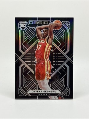 2020-21 Panini Obsidian #185 Onyeka Okongwu Silver Etch Rookie RC