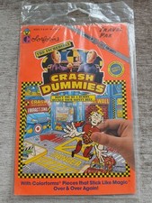 New Sealed 1992 The Incredible Crash Dummies Colorforms Toy Travel Pak