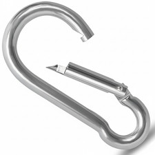 Carabiner Hook Clip Heavy Duty Snap Hook Spring Clip Galvanised Steel