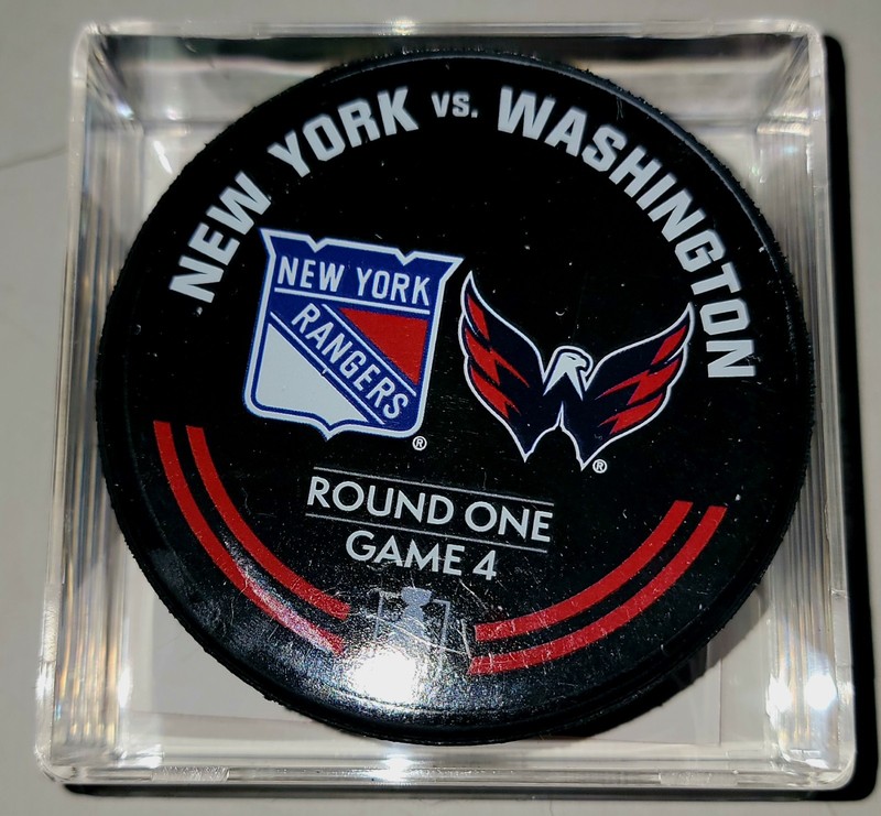 New York Rangers vs Washington Capitals 2024 Playoffs Warmup Puck Round 1 Game 4