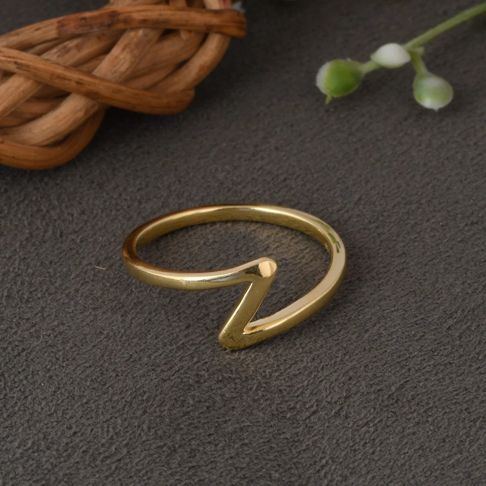 925 Sterling Silver Ring - Wave Ring - Surf Ring - Sea Wave Band For Women Gift - Image 3 of 4