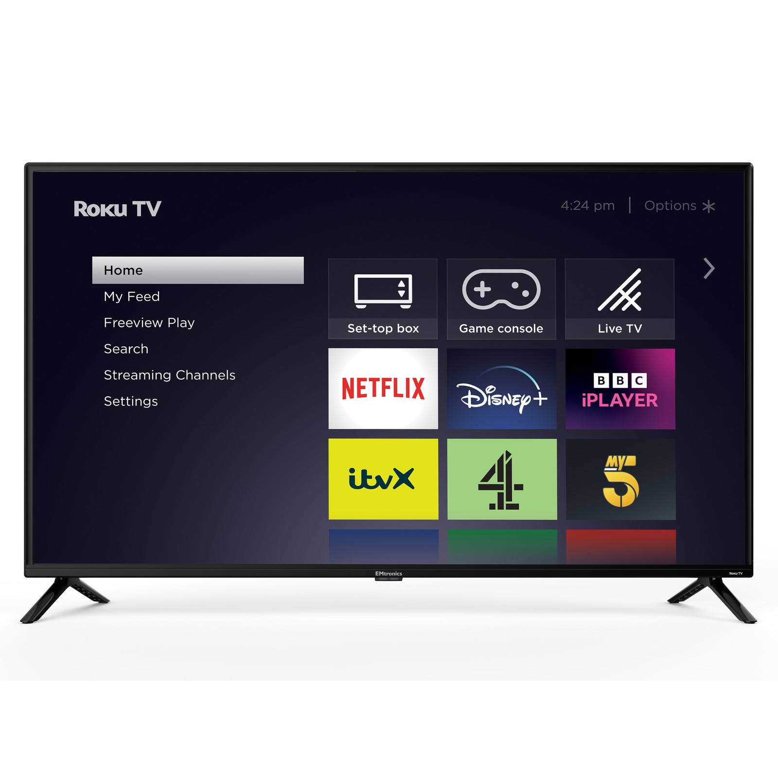 EMtronics Roku TV Smart 40" Inch Full HD with Freeview Play, Apps...