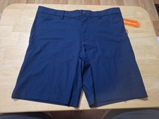 New Boy's Husky Size 14 Chino Shorts, Navy Blue By Wonder Nation