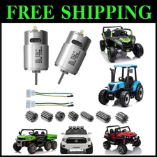 2 Pcs 24V Electric Motors - Upgrade Kit for Power Wheels Cars with Steel Gears