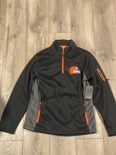 Official NFLCleveland Browns Fleece Lined Pullover - Size Medium - NEW