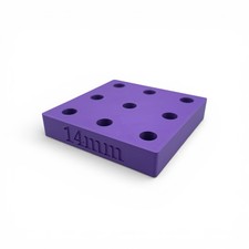 Large 14mm Purple 9 Piece Slot Display Stand For Water Pipe Bong Slides Bowls