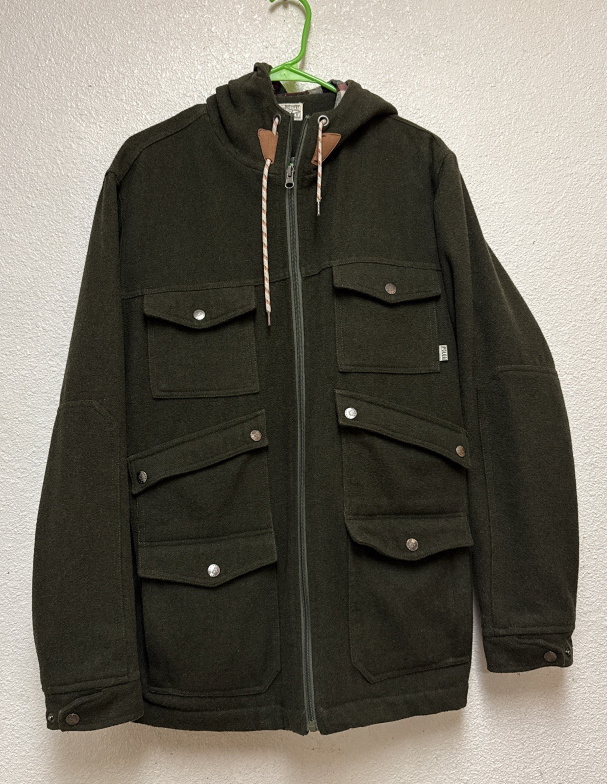 Poler Stuff Outpost Wool Jacket Full Zip Wool Ble… - image 1