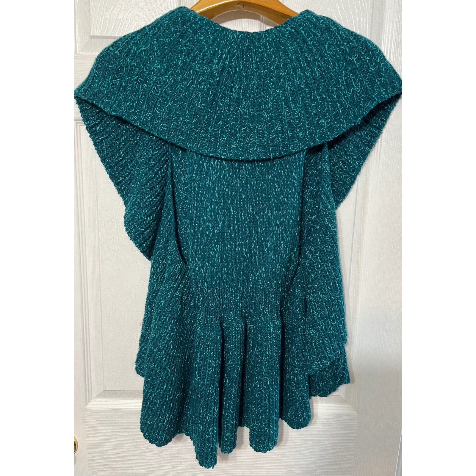 Ruby Rd. Teal Green Knit Open Front Sleeveless Ca… - image 4