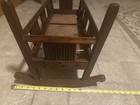 ANTIQUE DARK WOODEN DOLL CRADLE EARLY 1900’S. GREAT CONDITION — photo 7
