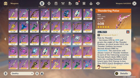 Genshin Impact AR 58 America - Nefer - Arlecchino - Yae Miko - Eula - Ayaka